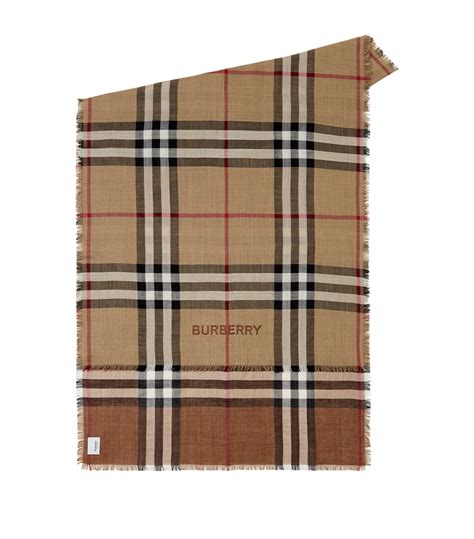 burberry reversible check scarf